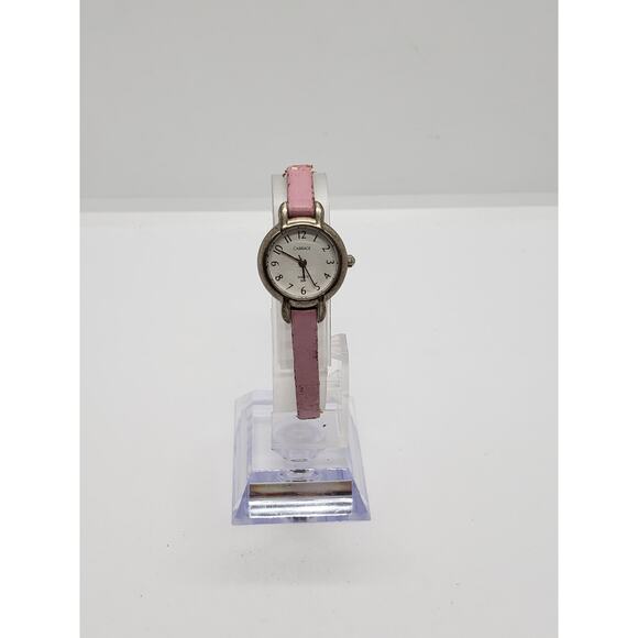 Timex Carriage women\'s watch. Silver face. Pink Band. CR1216CELL. N8 main image 8